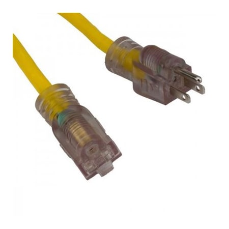 Bayco Wire Connector, 14/3, 1 Outlets, Yellow, 100 ft BYSL-754L